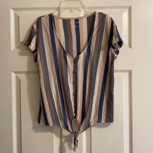 American Eagle stripped tee